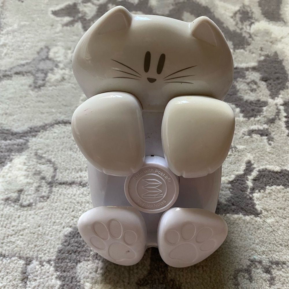 Post It’s Cat Paperweight Post it notes dispenser